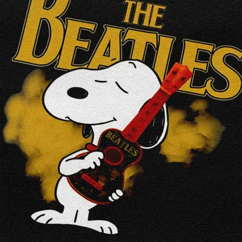 Snoopys The Beatles Dog Rock and Roll T Shirts for Men Soft Cotton Tee Shirt Short Sleeve 60s Novelty T-shirt Gift - Premium T-Shirt from Lizard Vigilante - Just $21.99! Shop now at Lizard Vigilante