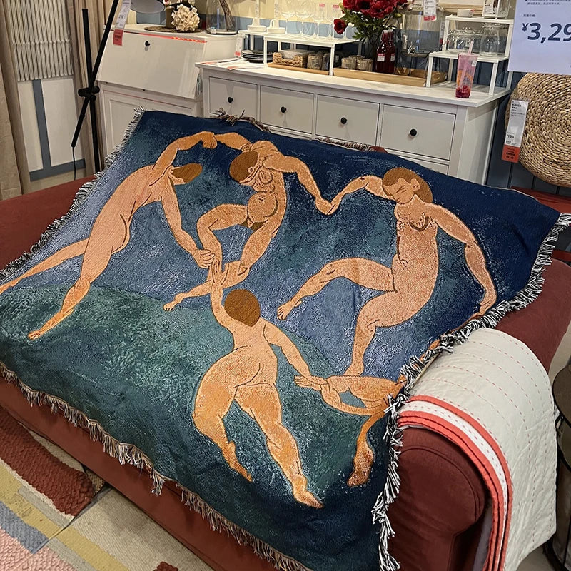 Casual Blankets Bed Decoration Woman Henri Matisse Carpet Sofa Sofa Blanket Throw Blankets Leisure Rug Single Tapestry drop ship