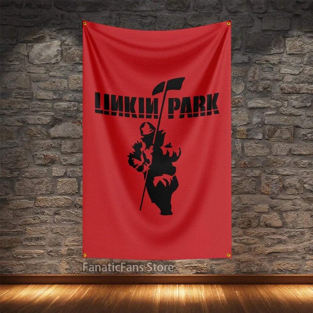 Linkin Park Rock Music Polyester Flag – Digital Printed Hanging Banner for Decoration - Premium flag from Lizard Vigilante - Just $15.99! Shop now at Lizard Vigilante