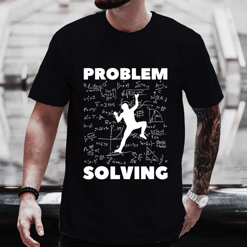 Cliff Chaos Problem Solver Street Climber Tee