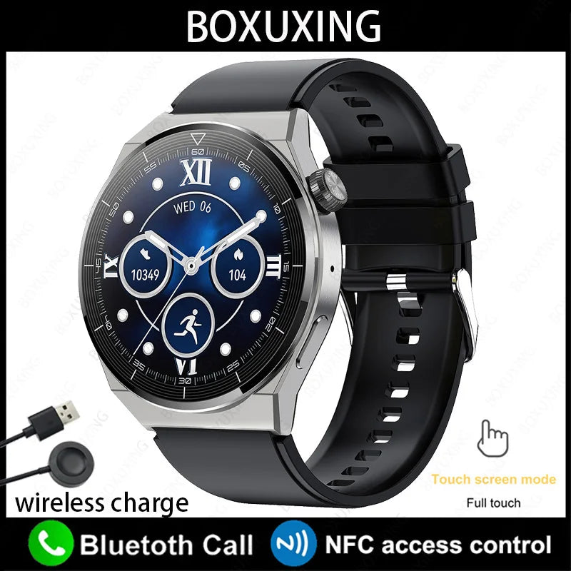 BOXUXING Huawei Xiaomi GT3 Pro Smart Watch – 1.36" AMOLED Display, Bluetooth Call, NFC, IP68 Waterproof - Premium smart watch from Lizard Vigilante - Just $64.99! Shop now at Lizard Vigilante