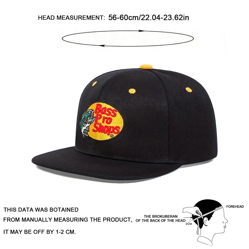 Bass Pro Adjustable Embroidery Hip-Hop Style Hats For Outdoor - Premium Baseball cap from Lizard Vigilante - Just $19.88! Shop now at Lizard Vigilante