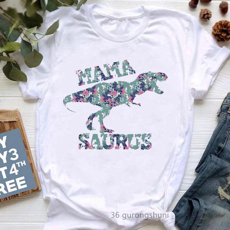 Jurassic Jur asskicked Mamasaurus Graphic Print Women'S Tshirts Funny Jurassic Dinosaur T-Shirt Female Mother's Day Gift for Mom T Shirt - Lizard Vigilante