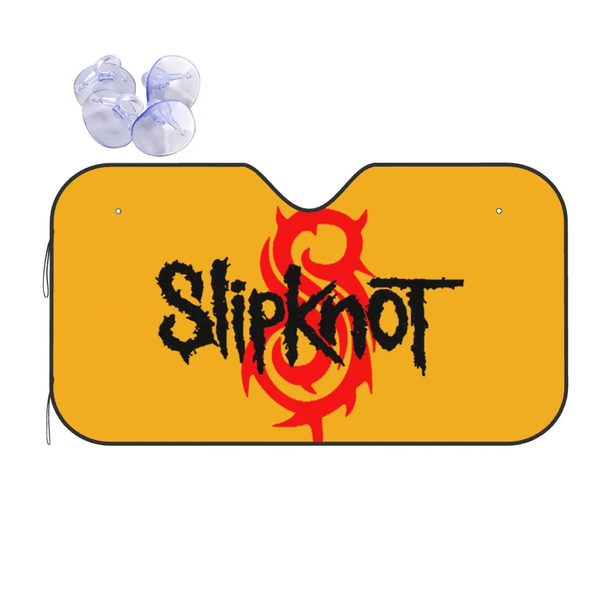 Custom Slipknot Heavy Metal Rock Auto Sun Shade – Folding Windshield Protector for Car, Truck, SUV - Premium auto sun shade from Lizard Vigilante - Just $23.88! Shop now at Lizard Vigilante