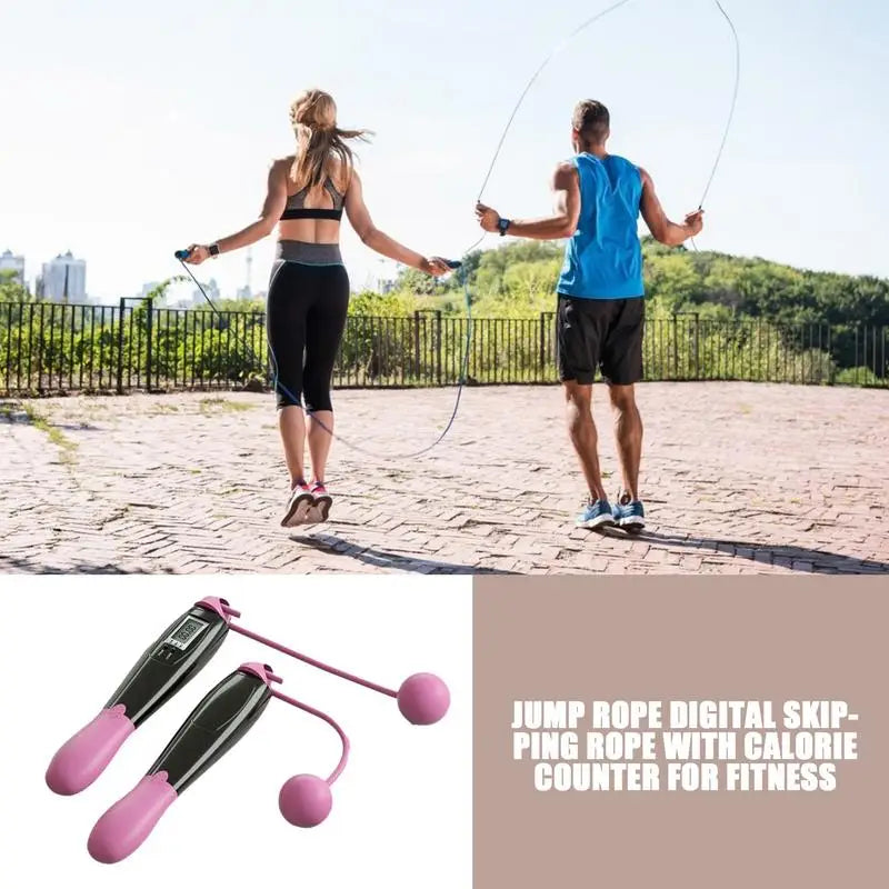 PVC Jump Ropes Smart LED Electronic Digital Skip Rope Calorie Consumption Fitness Body Building Exercise Jumping Rope - Premium jump rope from Lizard Vigilante - Just $29.99! Shop now at Lizard Vigilante