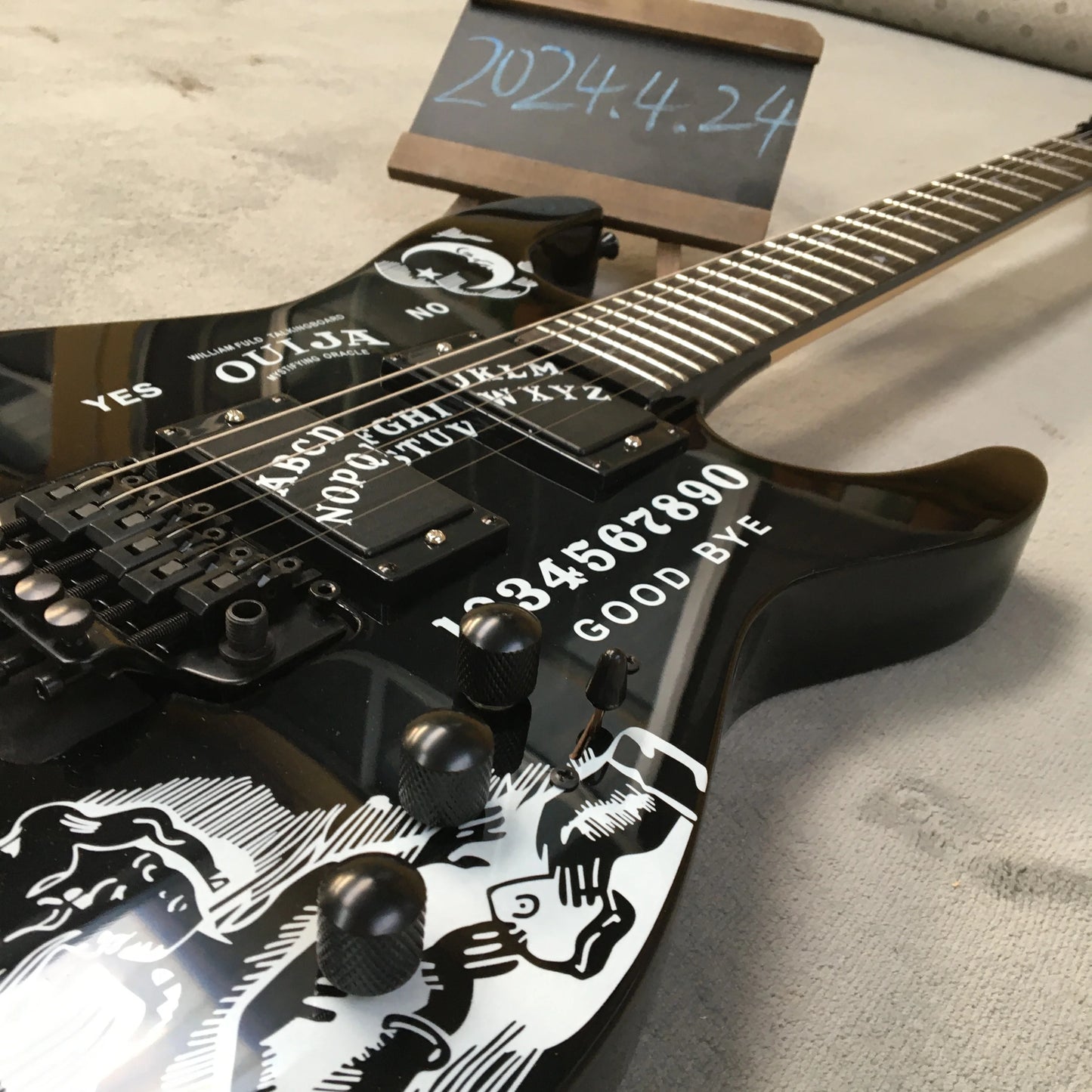 Kirk Hammett Signature Electric Guitar with Reverse Headstock, Floyd Rose Tremolo, and Locking Nut - Premium Electric Guitar from Lizard Vigilante - Just $479.99! Shop now at Lizard Vigilante