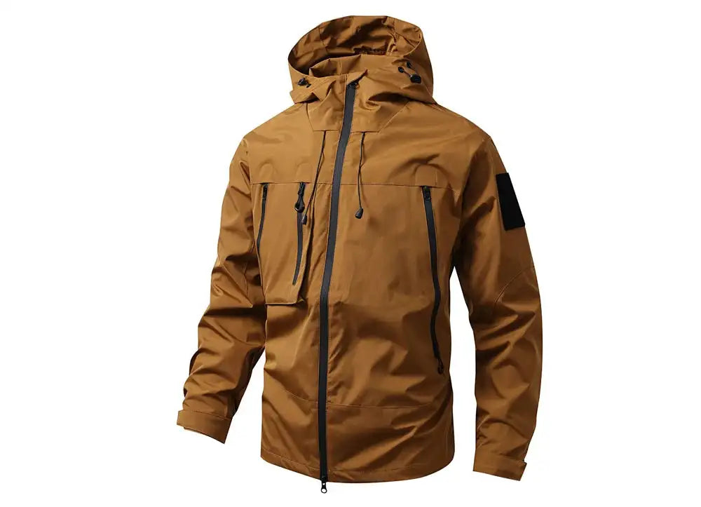 Autumn Men's Mountain Ski Jackets Outdoor Windbreaker Hiking Hooded Coats for Men Climbing Waterproof Jackets Raincoat Clothing