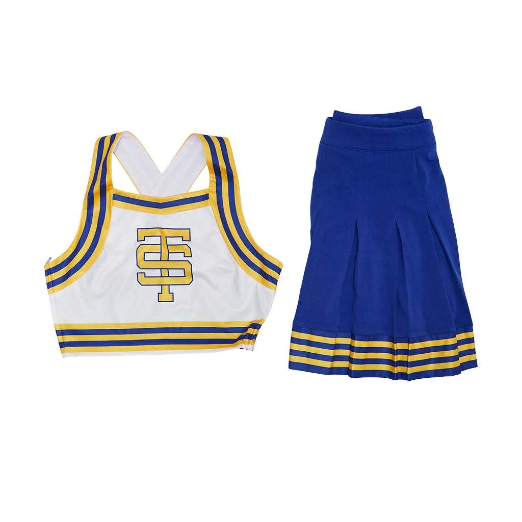 Taylor Cheerleader Uniform Swift Halloween Cosplay Costume Hip Hop Dance Costumes Blue White Dance Cheerleading Dress Suit Girls - Premium Cosplay Costumes from Lizard Vigilante - Just $43.88! Shop now at Lizard Vigilante