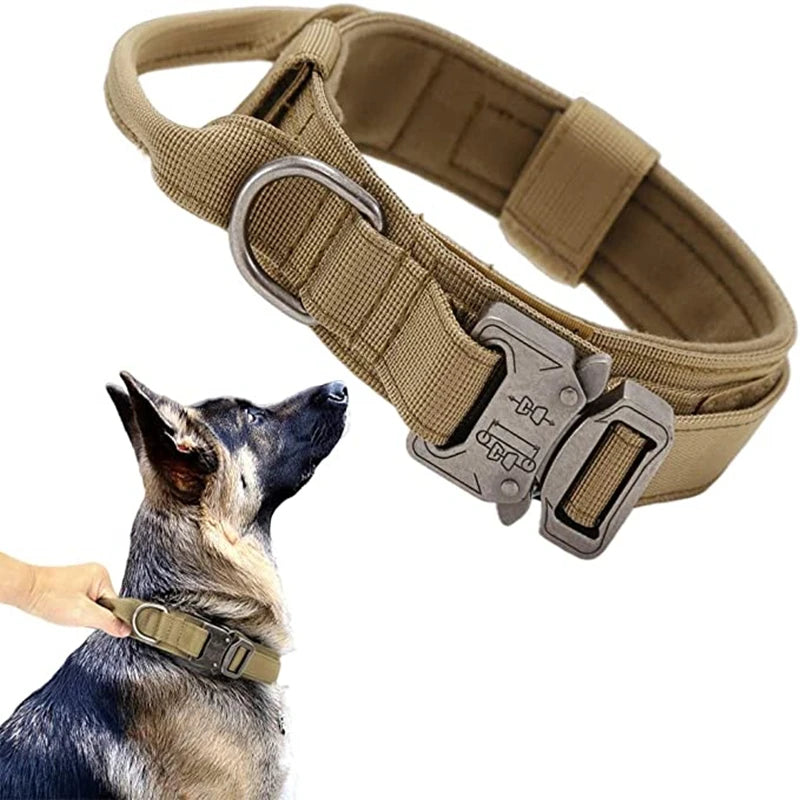 Tactical Dog Collar and Leash Set - Adjustable Military Pet Collar for Medium and Large Dogs, Ideal for German Shepherd Training - Premium dog leash from Lizard Vigilante - Just $18.88! Shop now at Lizard Vigilante