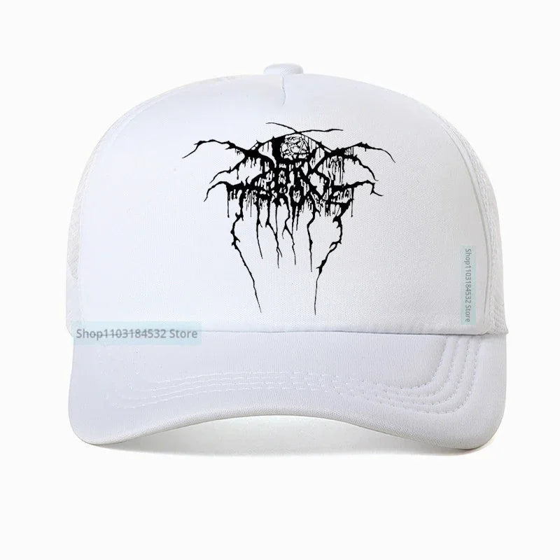 Into the Abyss: Darkthrone Baseball Cap - Premium Baseball cap from Lizard Vigilante - Just $23.88! Shop now at Lizard Vigilante