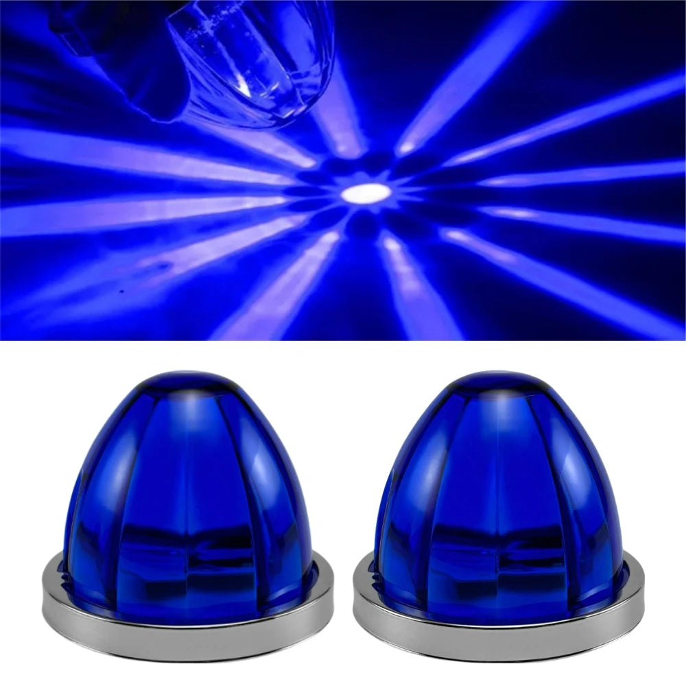 Neon Freight Fury: Watermelon Wheel Beacons — Dual 12V/24V LED Side Marker, Turn, Brake & Under-Glow