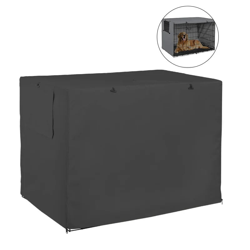 Universal Dog Cage Cover 210D Oxford Wire Crate Rainproof Dust Covers Outdoor Waterproof Sun Protection Durable Pet Kennel Case - Premium  from Lizard Vigilante - Just $19.99! Shop now at Lizard Vigilante