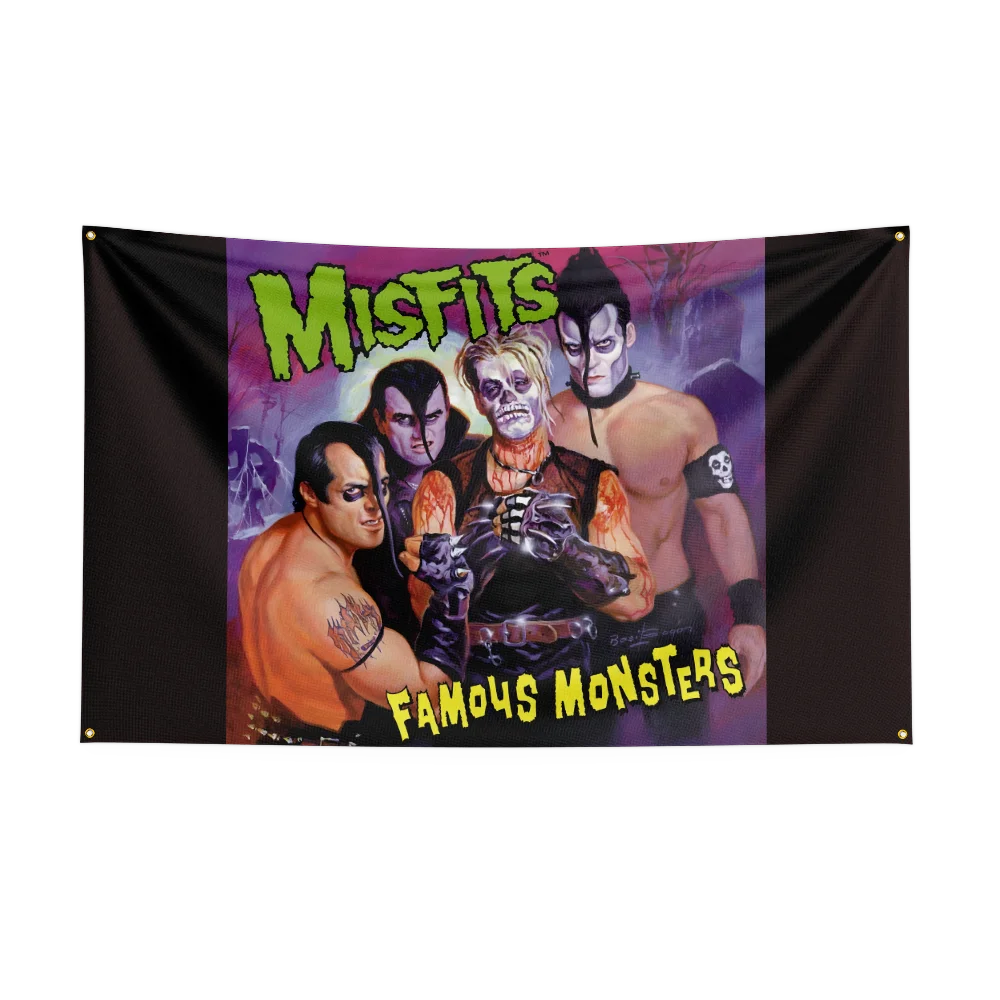 3x5 Ft Punk Band The Misfits Flag – Polyester Digital Printing Banner for Bedroom, Wall Art, Outdoor Tapestry Decoration - Premium flag from Lizard Vigilante - Just $17.99! Shop now at Lizard Vigilante