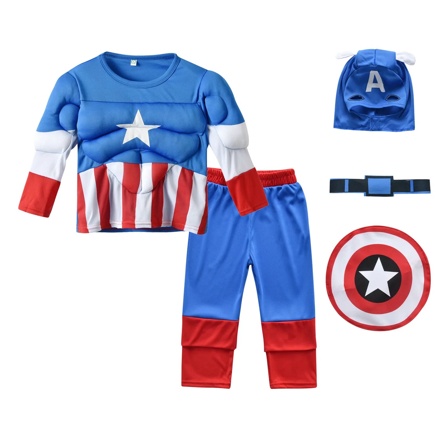 Marvel Hero Hulk Captain America Cosplay Costume Boy Kids Clothes Spiderman Muscle Suit Halloween Carnival Birthday Party - Premium Cosplay Costumes from Lizard Vigilante - Just $27.99! Shop now at Lizard Vigilante