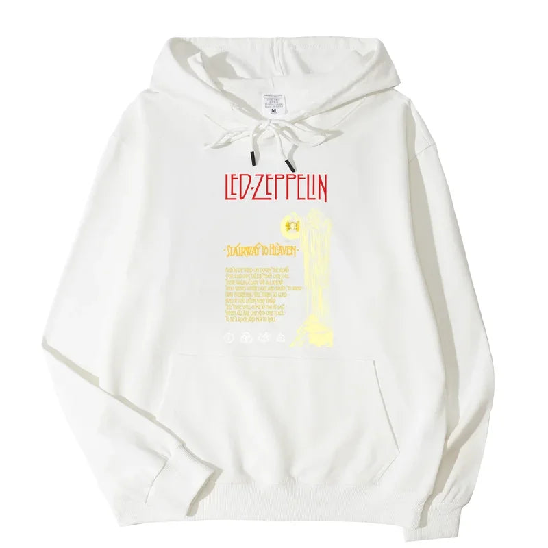 Led Zeppelin Hoodie - Unisex Full-Sleeve Classic Cotton Hoodie – All-Season Streetwear - Premium Hoodie from Lizard Vigilante - Just $48.88! Shop now at Lizard Vigilante