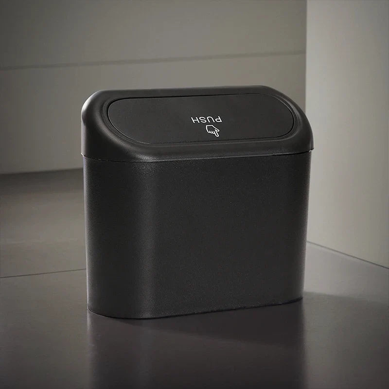 ABS square garbage bin, car mini garbage bin, suspended car dust storage box