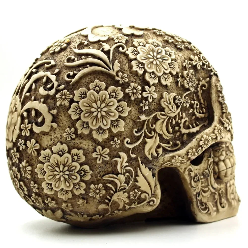 Home Decor Resin Craft Plum Blossoms Sculptures Garden Statues Creative Art Carving Statue Medical Skull Model