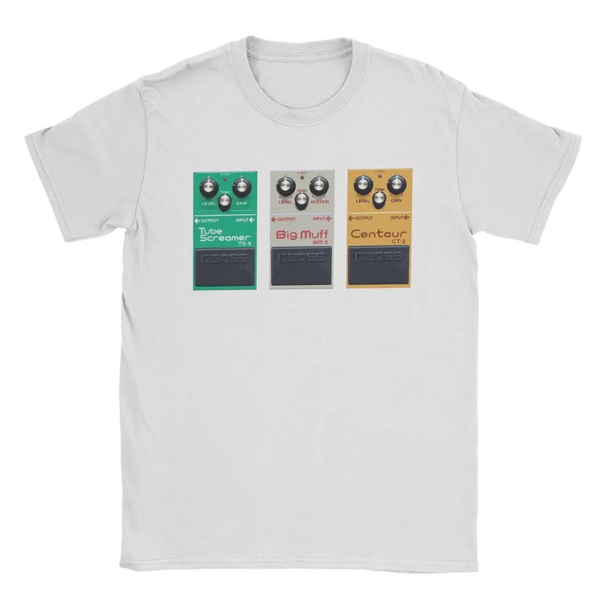 Fictional Pedal Trio Big Muff Guitar Pedal Effect Shoegaze Men's T Shirts Vintage Tees Round Collar T-Shirts Cotton Gift Idea - Premium  from Lizard Vigilante - Just $19.99! Shop now at Lizard Vigilante