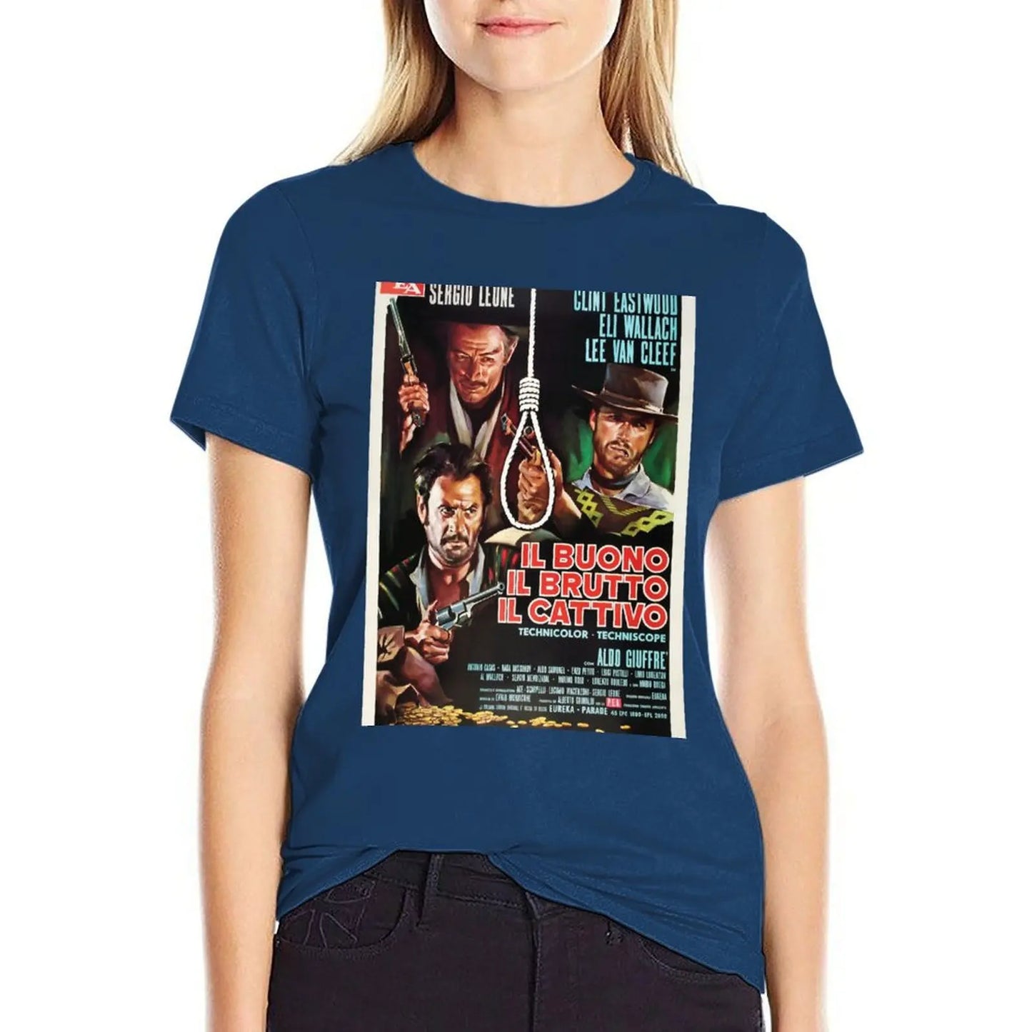 The Good, The Bad, and The Ugly 1966 Western T-Shirt – Clint Eastwood, Lee Van Cleef, Eli Wallach Graphic Tee - Premium T-Shirt from Lizard Vigilante - Just $28.88! Shop now at Lizard Vigilante