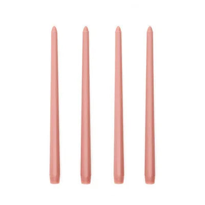 30CM Taper Candle 4 Pack - Home Interior Long Burning Dripless and Smokeless Candles Unscented - Valentines Candles for Home