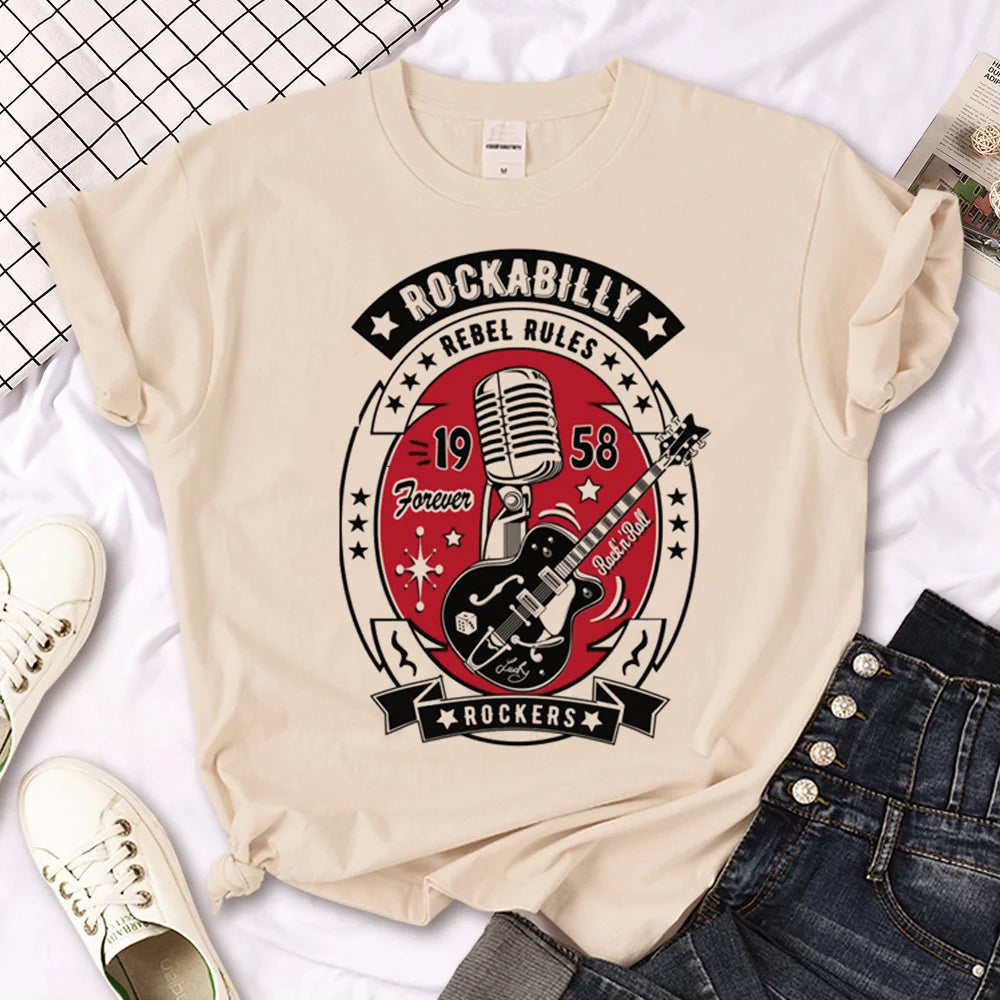 Rockabilly Riot Manga Heatwave Tee For Women
