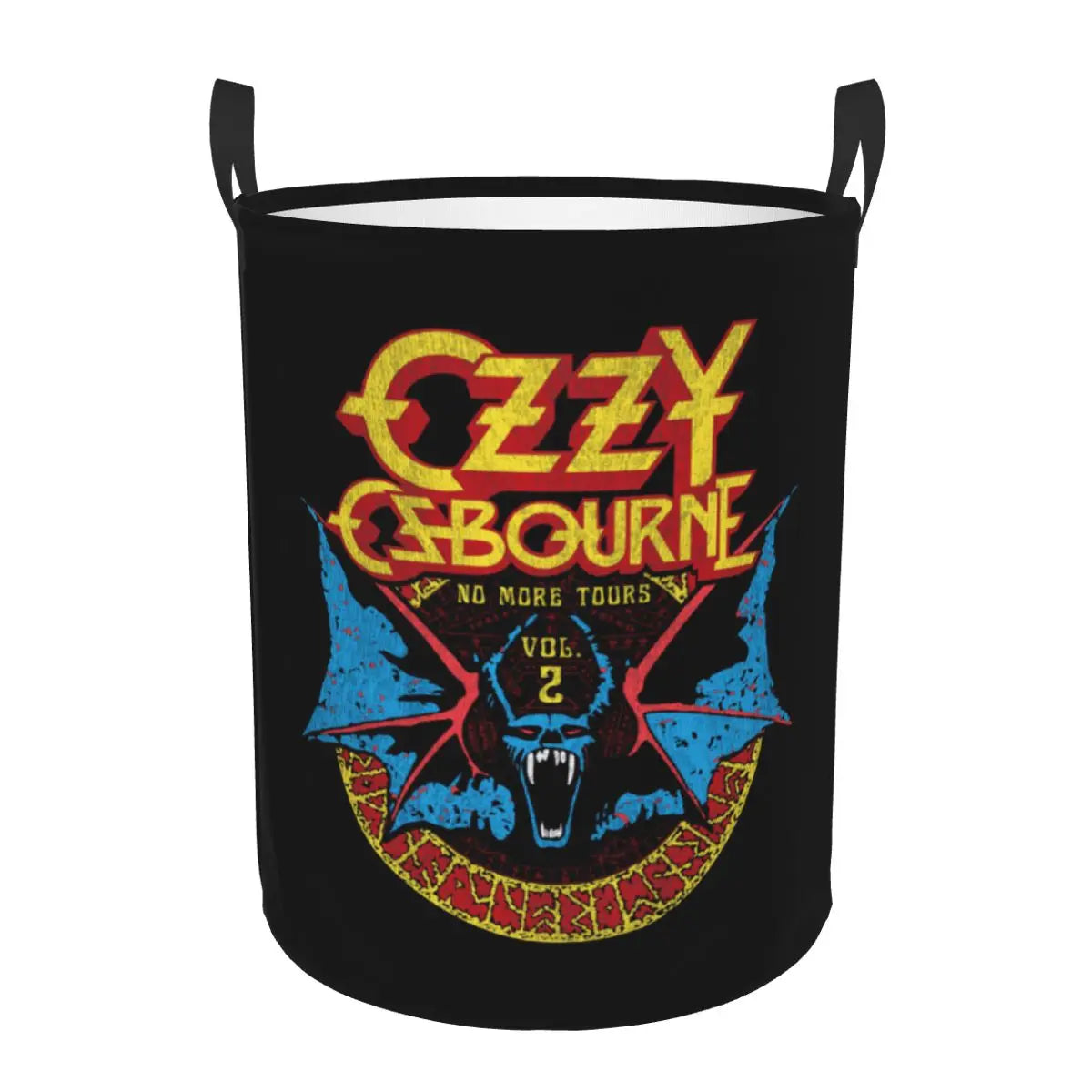 Ozzy Osbourne Prince of Darkness Laundry Basket | Foldable Heavy Metal Band Rock Toy Clothes Hamper | Storage Bin for Kids Nursery - Premium laundry basket from Lizard Vigilante - Just $19.99! Shop now at Lizard Vigilante