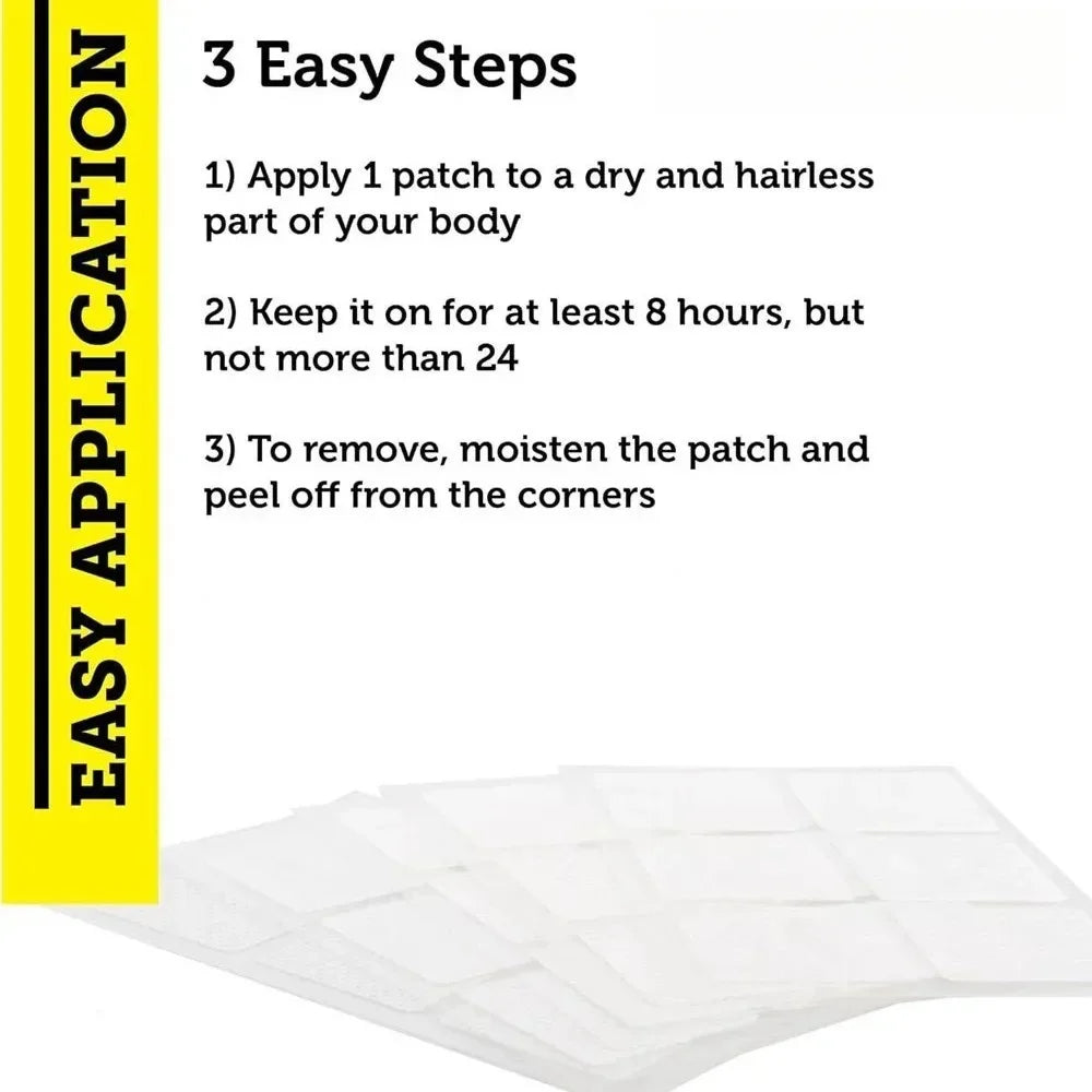 30 Patches Hydrolyzed Collagen Peptides Tablets with Vitamin C, E & Biotin, Transdermal Patches Hair, Skin, Nail, & Joint Health