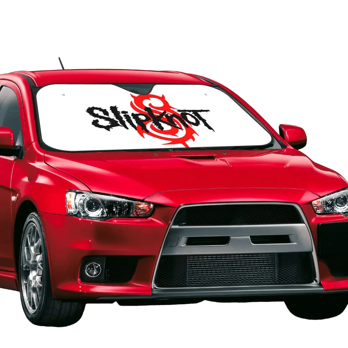 Custom Slipknot Heavy Metal Rock Auto Sun Shade – Folding Windshield Protector for Car, Truck, SUV - Premium auto sun shade from Lizard Vigilante - Just $23.88! Shop now at Lizard Vigilante