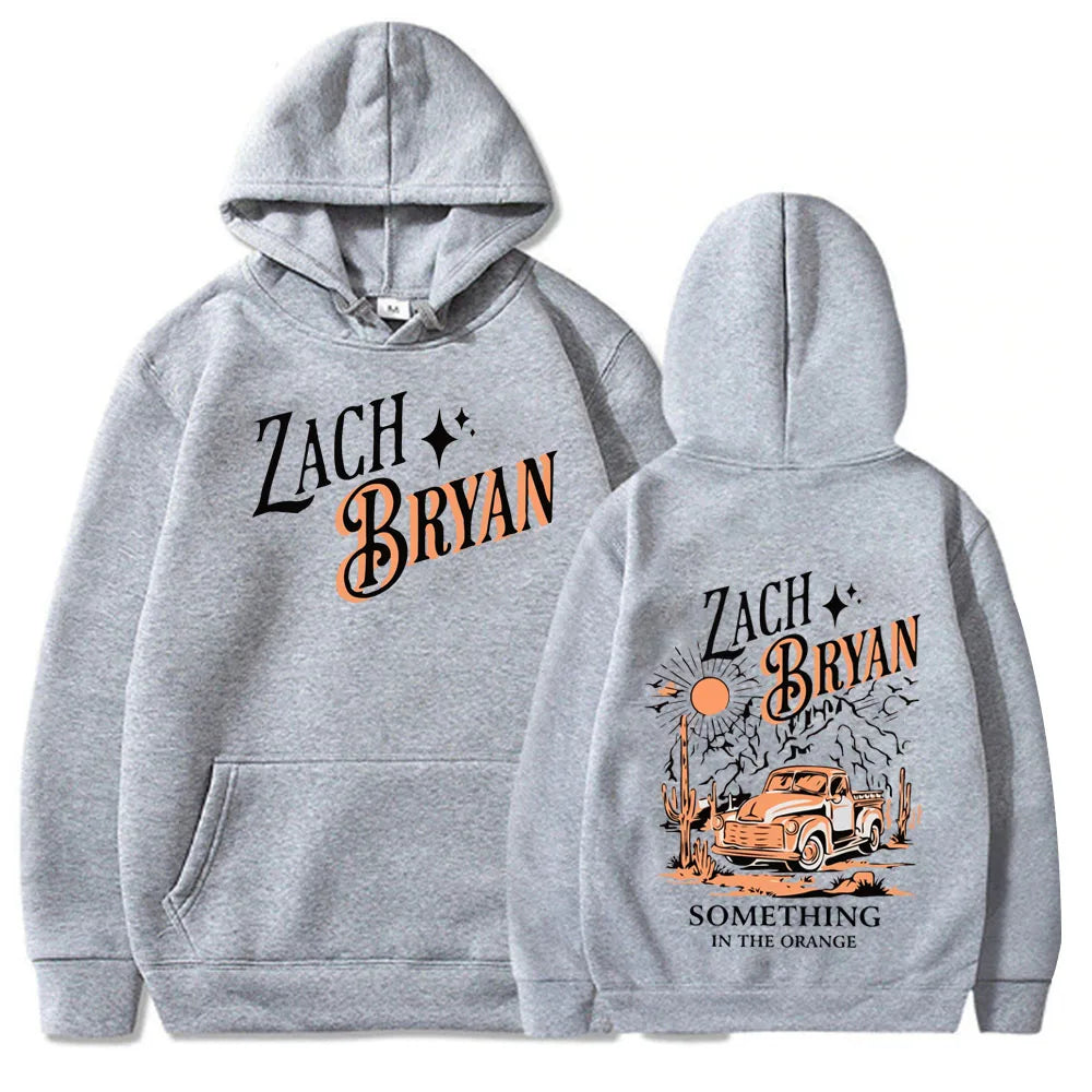 Zach Bryan "Something In The Orange" Hoodie – Western Country Music Inspired Pullover Sweatshirt for Men & Women, Cozy Fleece Hooded Top - Premium hoodie from Lizard Vigilante - Just $48.88! Shop now at Lizard Vigilante