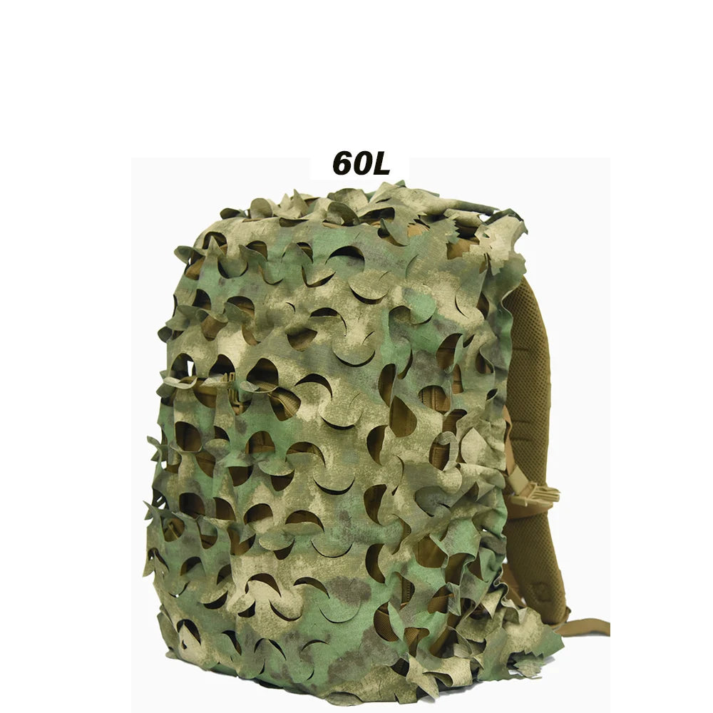 3D Camo Net Backpack Cover - Laser Cut Camouflage for 60L & 80L Packs - Premium backpack cover from Lizard Vigilante - Just $19.99! Shop now at Lizard Vigilante