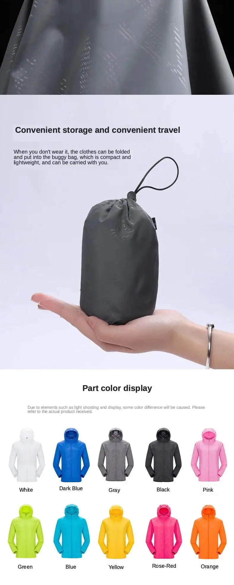 Camping Waterproof Jacket Men Women Windbreaker Men Raincoat Rain Jacket Men Waterproof Hiking Climbing Clothes Sun Protection