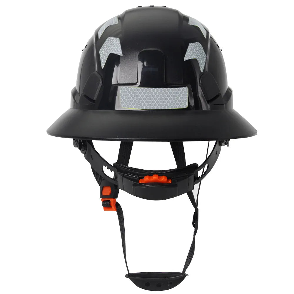 CE-Certified Full Brim Safety Helmet – Reflective, Durable Hard Hat for Construction, Engineering, and Rescue Work – Adjustable Fit with ANSI Standard Protection - Premium helmet from Lizard Vigilante - Just $43.88! Shop now at Lizard Vigilante