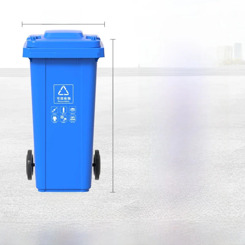 Large Capaci Outdoor Kitchen Waste Bin 240L with Wheels for ering Commercial Use Big Size Tra Can Recycling Bin