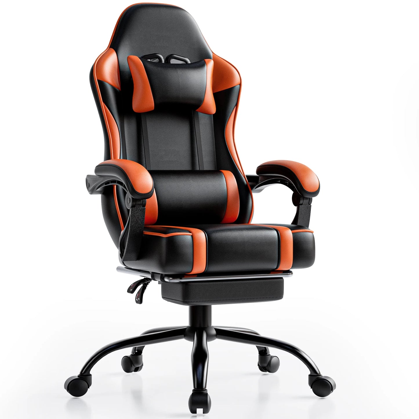 Blood Throne Gamer Chair: Leather Recline Command Station