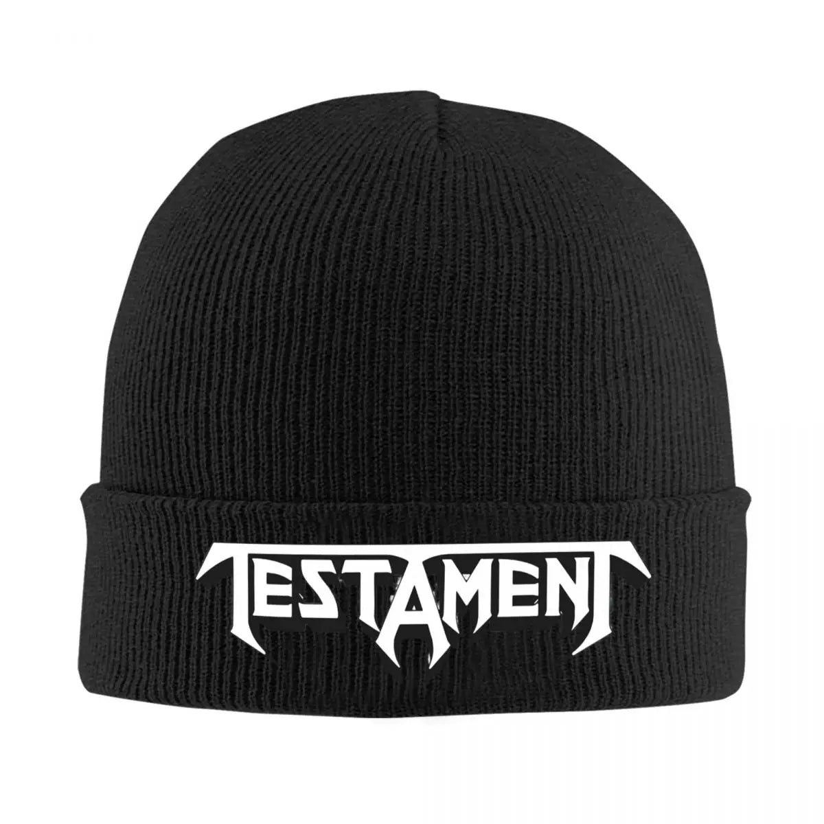 Testament Band Beanie Hat - Heavy Metal Skull Knitting Hat, Winter Warm Beanie for Men and Women - Premium  from Lizard Vigilante - Just $19.88! Shop now at Lizard Vigilante