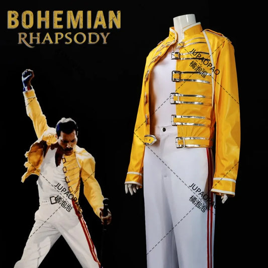 Freddie Mercury Cosplay Costume | Queen Lead Singer Outfit - Premium costume from Lizard Vigilante - Just $98.88! Shop now at Lizard Vigilante