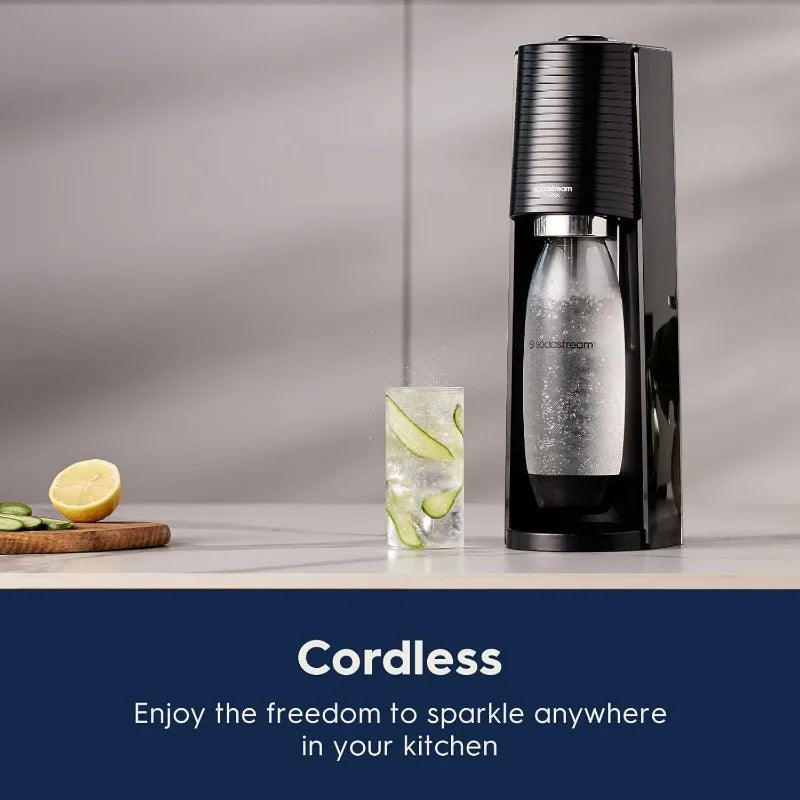 SodaStream Terra Sparkling Water Maker Bundle (Black) with CO2, DWS Bottles, and Bubly Drops Flavors - Includes Everything You Need for Fresh, Custom Sparkling Water - Premium soda maker from Lizard Vigilante - Just $188.88! Shop now at Lizard Vigilante