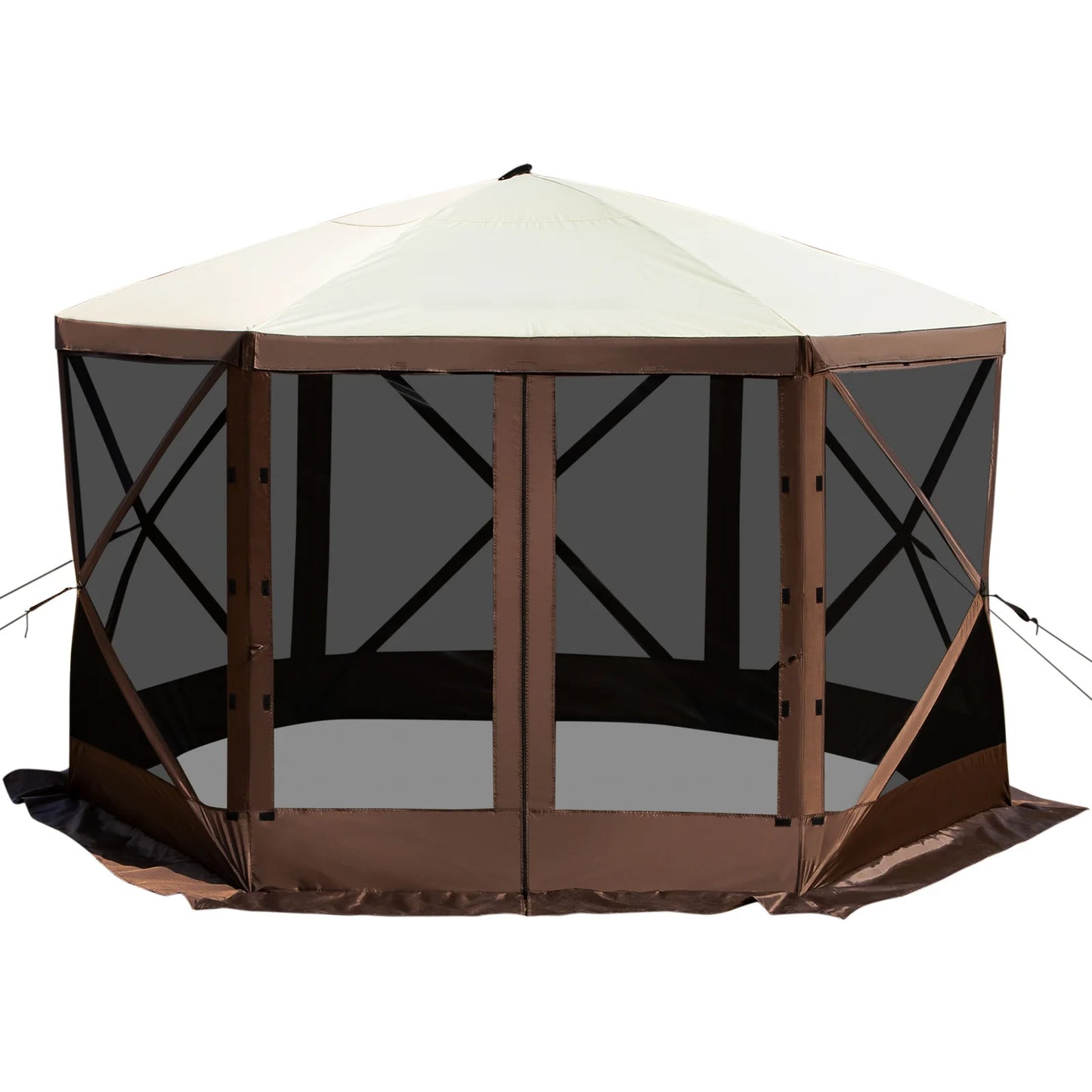 ⚡ VEVOR PIT LORD POP-UP GAZEBO | 6-Sided Heavy Metal Sun Shelter for the Wild ⚡
