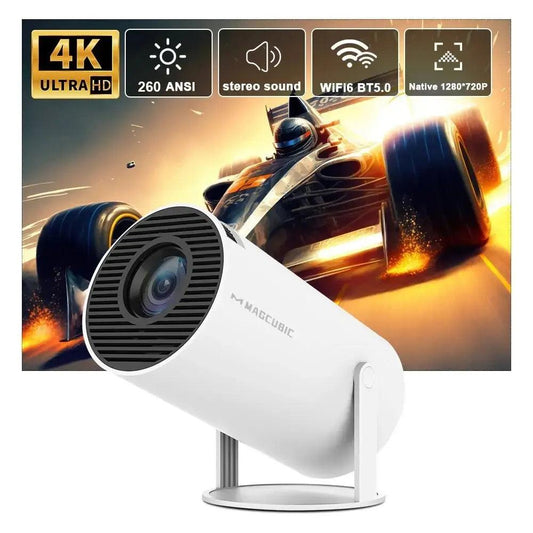 Easy To Use, Magcubic Projector HY300 PRO 4K Android 11 Dual Wifi6 1080P 1280*720P Home Cinema Outdoor Projetor - Premium electronics from Lizard Vigilante - Just $82.48! Shop now at Lizard Vigilante