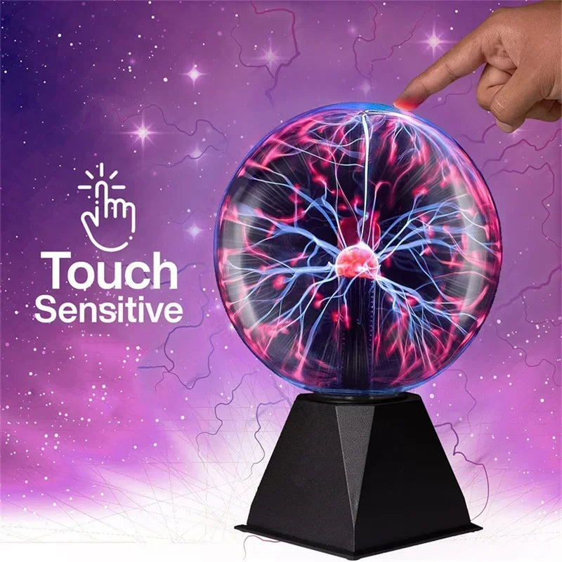 ZODOLAMP 8-Inch Sound Control Magic Plasma Ball Lamp - LED Night Light & Touch-Sensitive Christmas Party Decor - Premium plasma ball from Lizard Vigilante - Just $16.99! Shop now at Lizard Vigilante