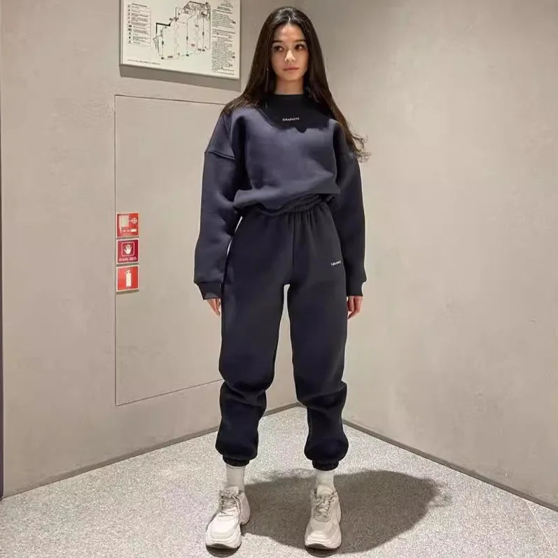 Women’s Two-Piece Hoodie and Pants Set – Stylish & Comfortable Sweatshirt Ensemble - Premium hoodie set from Lizard Vigilante - Just $33.88! Shop now at Lizard Vigilante