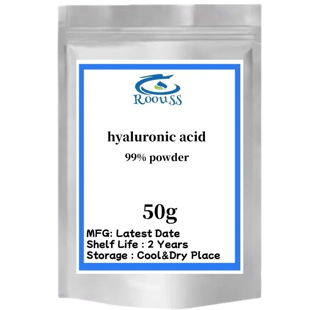 High content 99% Cosmetic raw materials Hyaluronic acid powder anti-wrinkle and Anti-aging,Moisturizing,free shippin