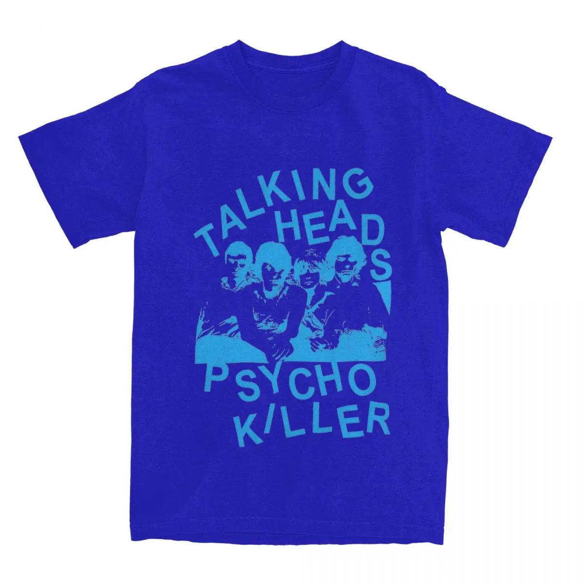 Talking Heads Psycho Killer Men Women's Rock Shirts Stuff Fashion Cotton Punk Music Band T Shirt Tee Clothes All Seasons - Lizard Vigilante