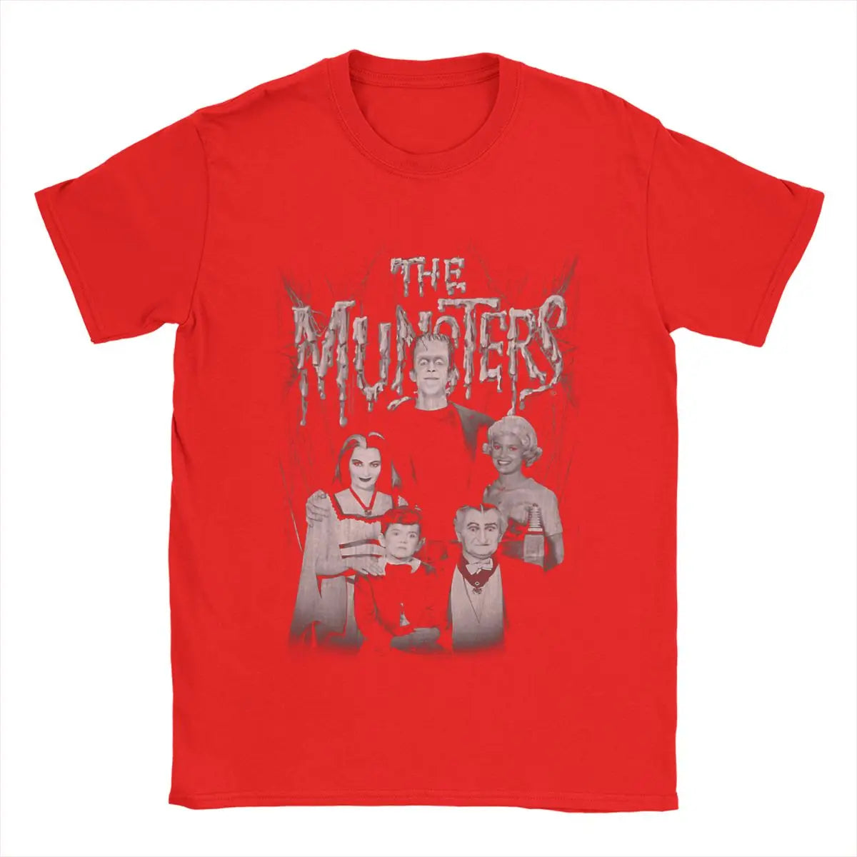 Munsters Family Portrait Men’s T-Shirt – Retro Gothic Humor in Iconic Cotton Comfort - Premium t-shirt from Lizard Vigilante - Just $23.99! Shop now at Lizard Vigilante