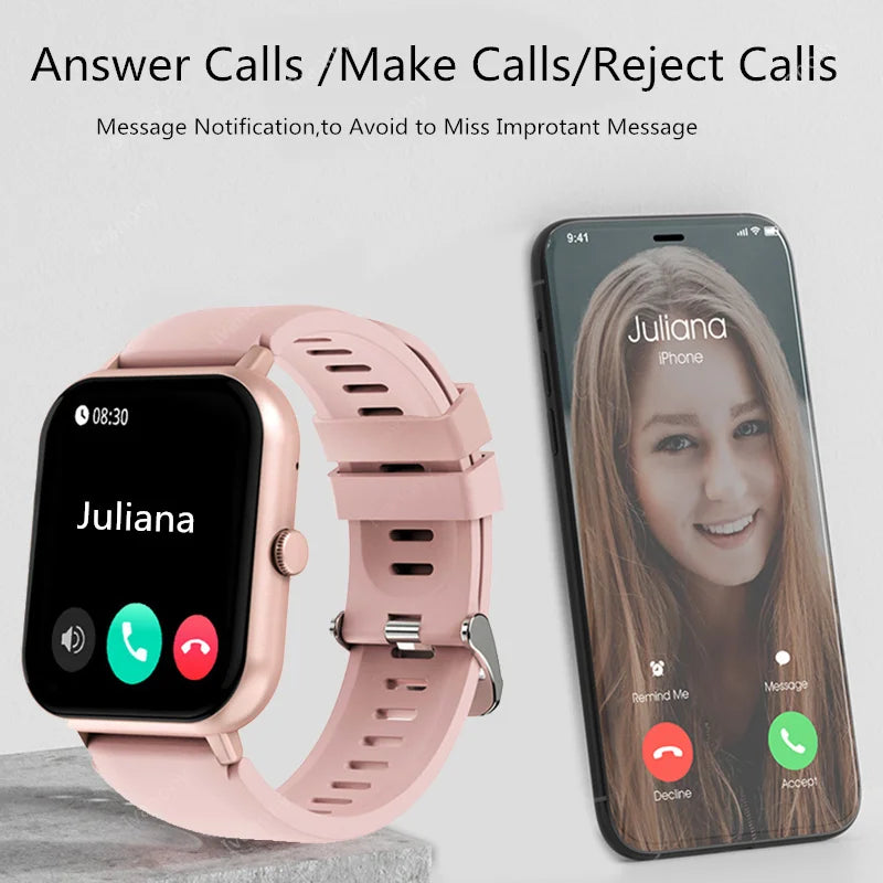 Smart Watches for Man Original 1.83 Inch HD Screen Receive Call Message Reminder Music Play AI Voice Multifunctional Smartwatch