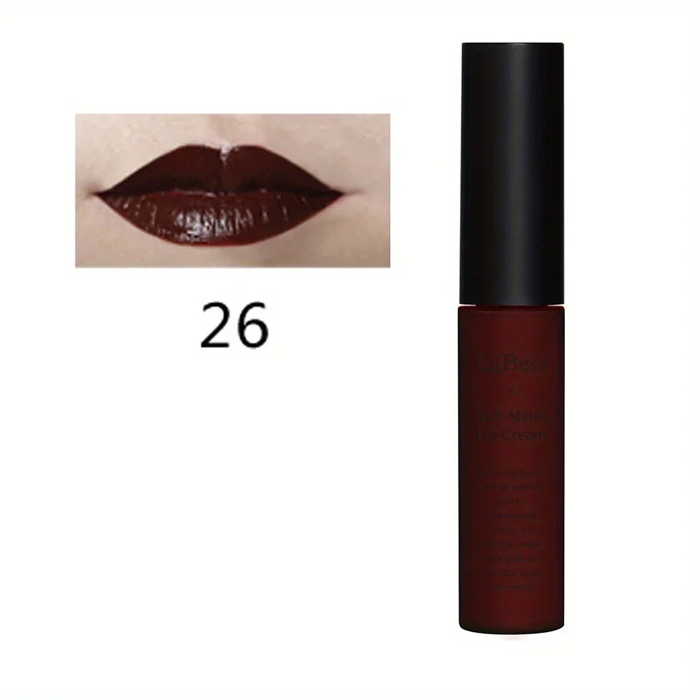 Luxurious Matte & Volumizing Lipstick - Waterproof, Long-Lasting, 20 Diverse Shades | Ideal Gift for Valentine's Day