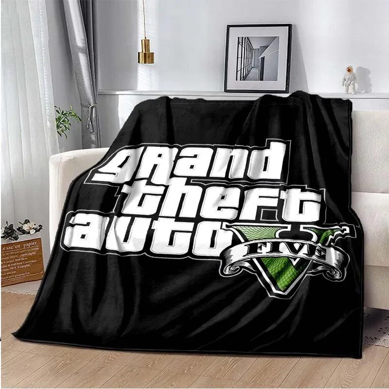 GTA 5 Grand Theft Auto Blanket, Lightweight Warm Insulation Sofa Bed Office Car Knee Pads Blankets - Premium blanket from Lizard Vigilante - Just $20.99! Shop now at Lizard Vigilante