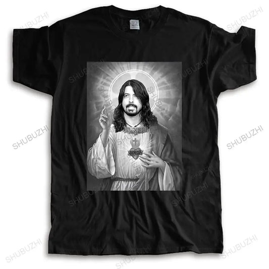 Dave Grohl Saviour Vintage O-Neck T-Shirt for Men – Bold Print, Casual Oversized Fashion Tee – Iconic Summer Streetwear - Premium T-shirt from Lizard Vigilante - Just $24.88! Shop now at Lizard Vigilante