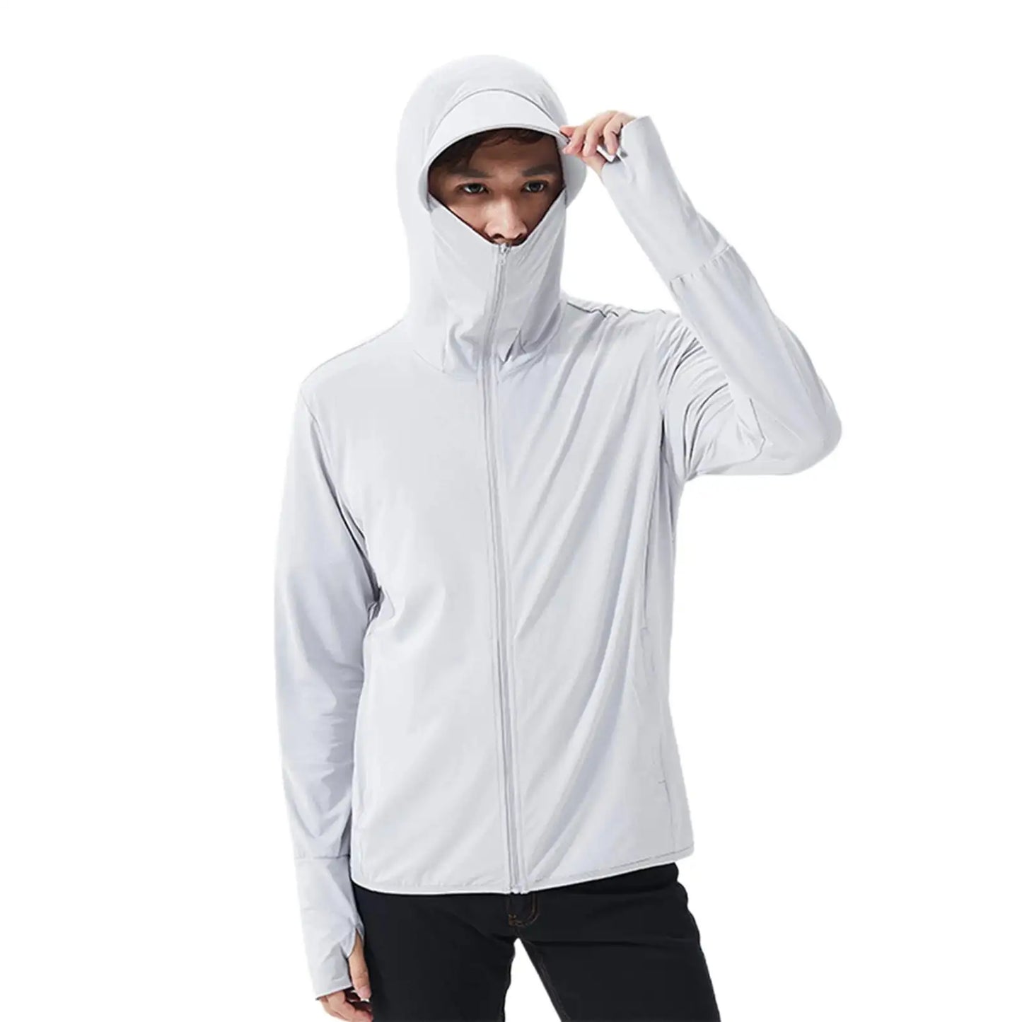 Summer UPF 50+ UV Sun Protection Skin Coats Men Ultra-Light Sportswear Hooded Outwear Men Windbreaker Casual Jackets