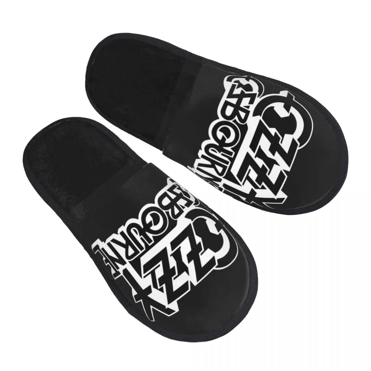 Ozzy Osbourne Slippers Heavy Metal Band Rock House Soft Warm Prince Of Darkness Memory Foam Fluffy Slipper Indoor Outdoor Shoes - Premium slippers from Lizard Vigilante - Just $21.99! Shop now at Lizard Vigilante